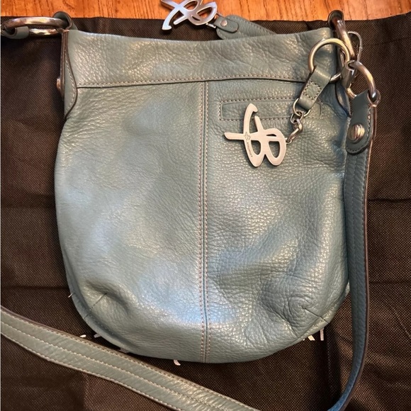 B. Makowsky Turquoise Leather Crossbody Bag EUC!! - Picture 8 of 14